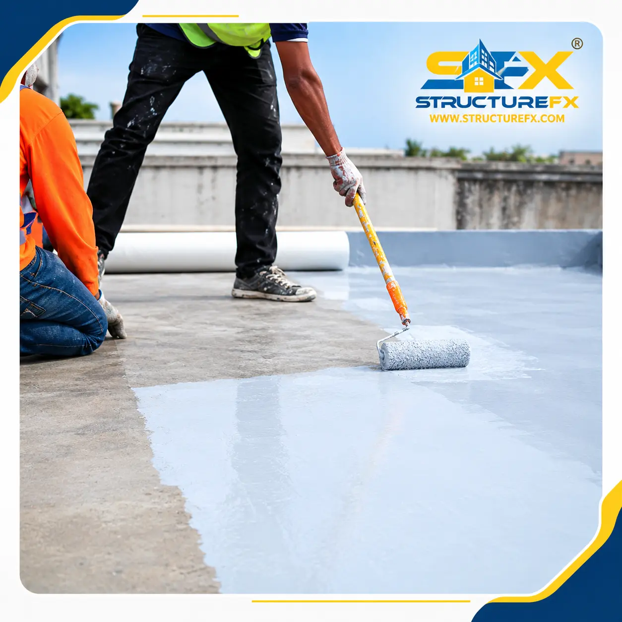 Rooftop Waterproofing in Action